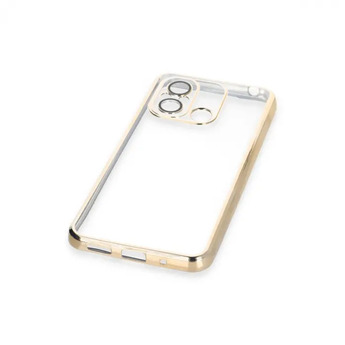 Xiaomi Redmi 12c Kılıf Razer Lensli Silikon - Gold