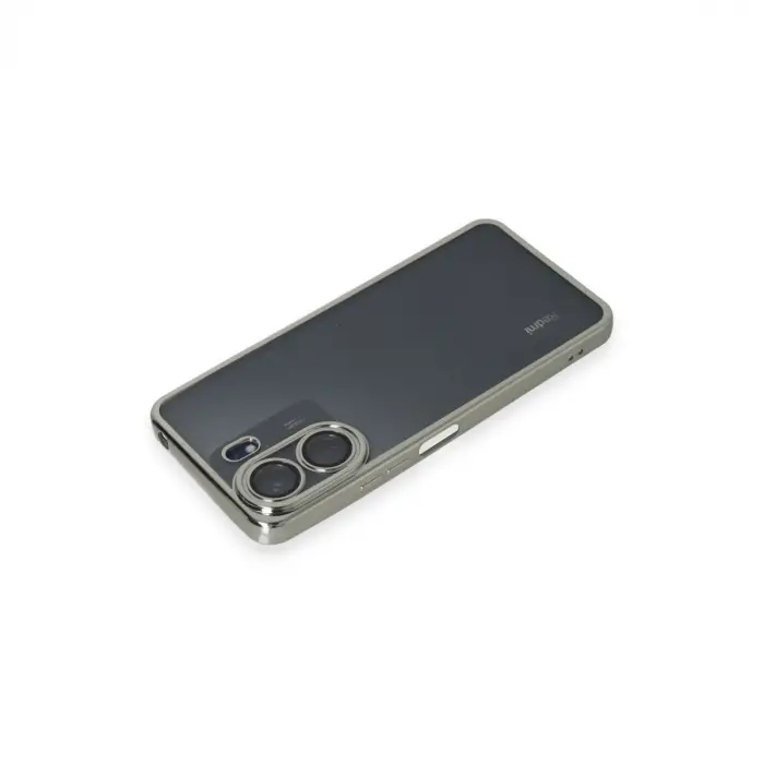 Xiaomi Redmi 13c Kılıf Razer Lensli Silikon - Gümüş