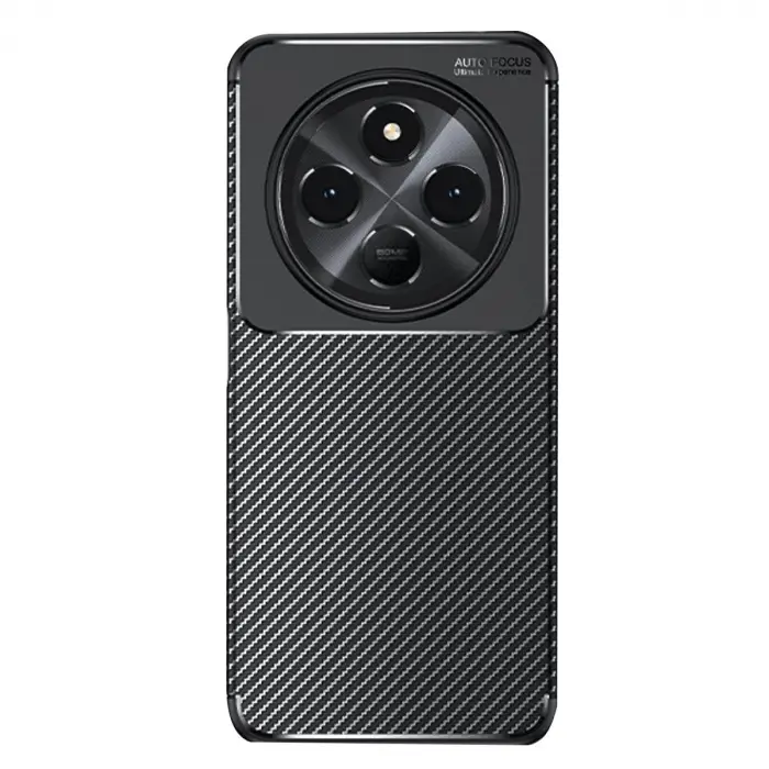 Xiaomi Redmi 14c Kılıf Auto Focus Karbon Kapak - Siyah