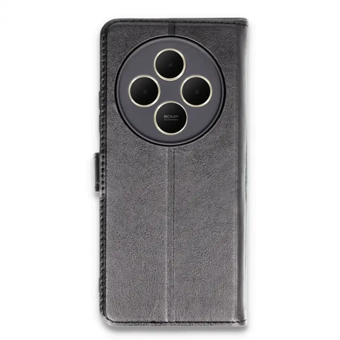 Xiaomi Redmi 14c Kılıf Trend S Plus Kapaklı Kılıf - Siyah