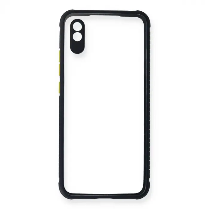 Xiaomi Redmi 9a Kılıf Miami Şeffaf Silikon - Lacivert