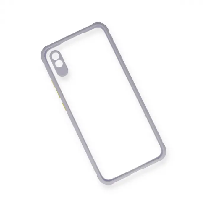 Xiaomi Redmi 9a Kılıf Miami Şeffaf Silikon - Lila
