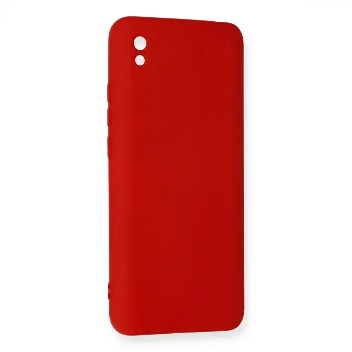 Xiaomi Redmi 9a Kılıf Nano İçi Kadife Silikon - Kırmızı