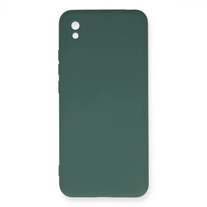 Xiaomi Redmi 9a Kılıf Nano İçi Kadife Silikon - Koyu Yeşil