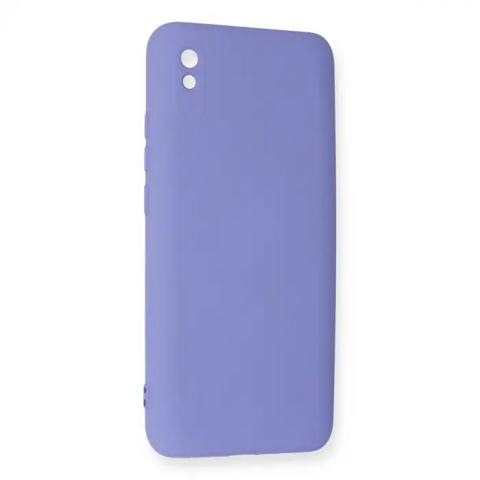 Xiaomi Redmi 9a Kılıf Nano İçi Kadife Silikon - Lila