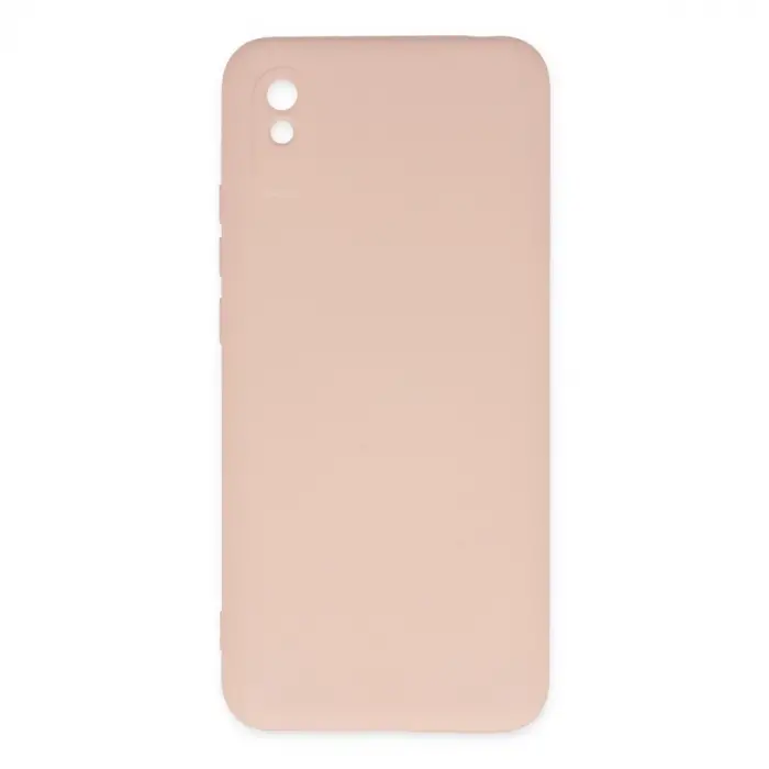Xiaomi Redmi 9a Kılıf Nano İçi Kadife Silikon - Pudra