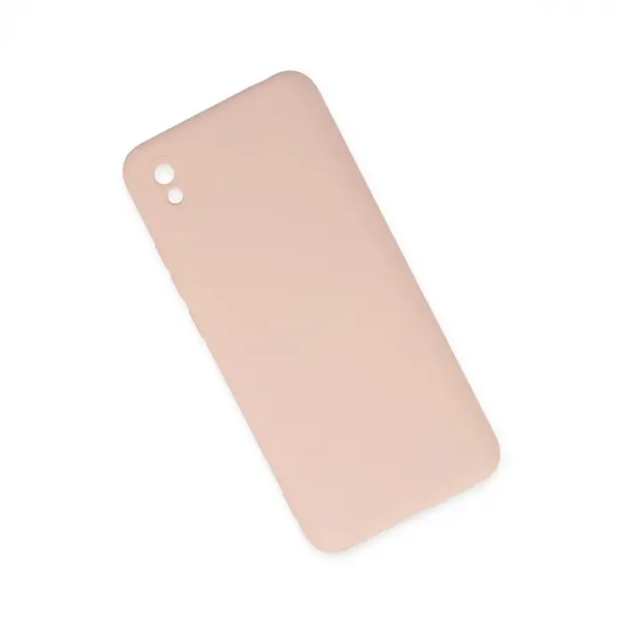 Xiaomi Redmi 9a Kılıf Nano İçi Kadife Silikon - Pudra