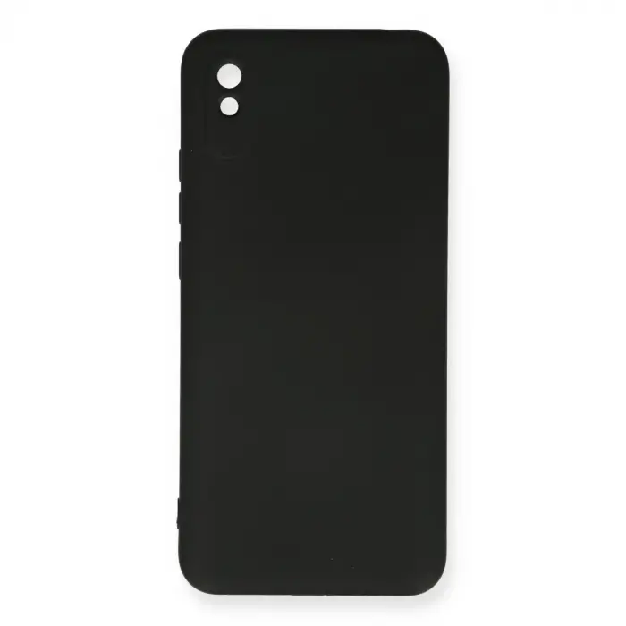 Xiaomi Redmi 9a Kılıf Nano İçi Kadife Silikon - Siyah