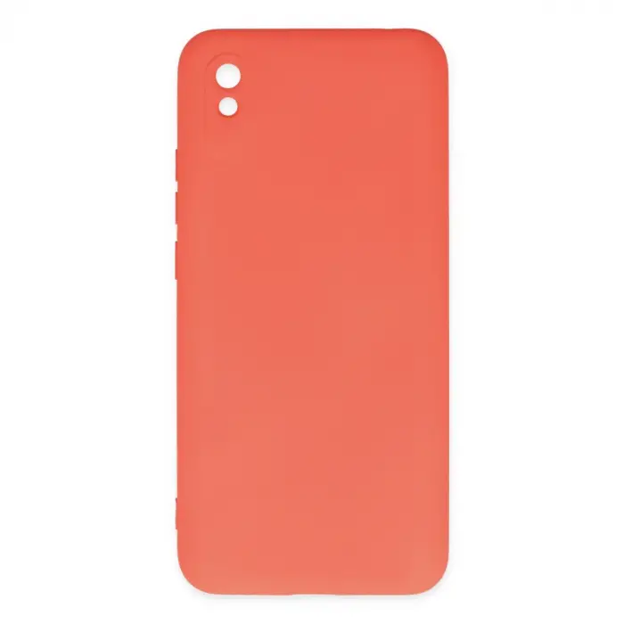 Xiaomi Redmi 9a Kılıf Nano İçi Kadife Silikon - Turuncu