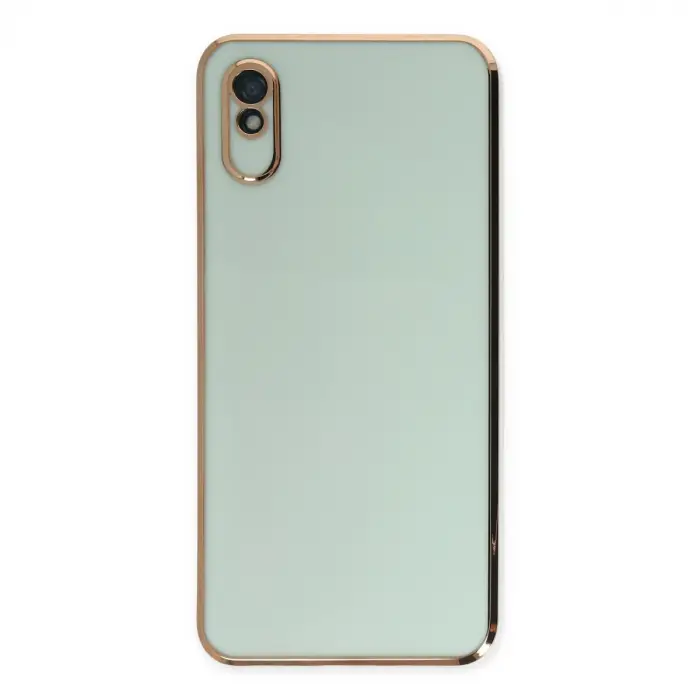 Xiaomi Redmi 9a Kılıf Volet Silikon - Açık Yeşil