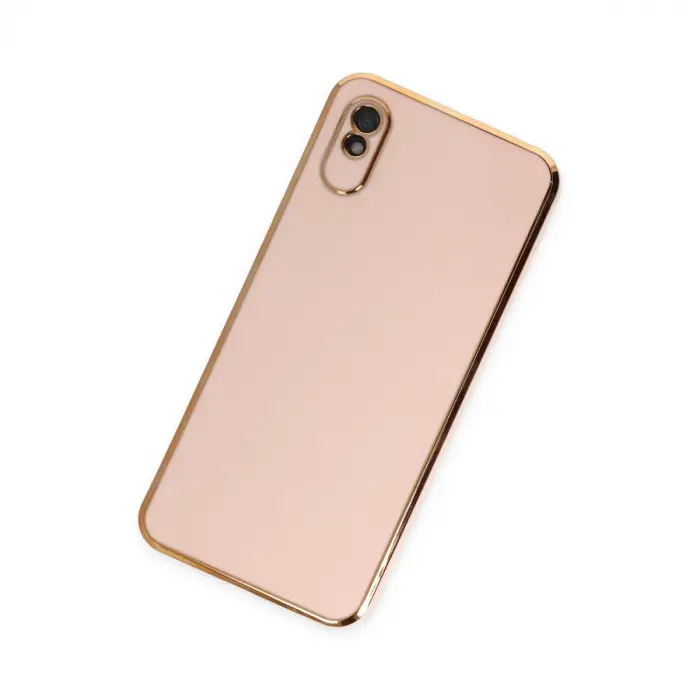 Xiaomi Redmi 9a Kılıf Volet Silikon - Pembe