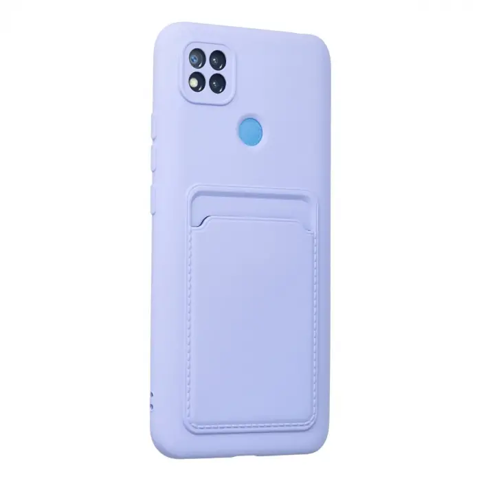 Xiaomi Redmi 9c Kılıf Kelvin Kartvizitli Silikon - Lila