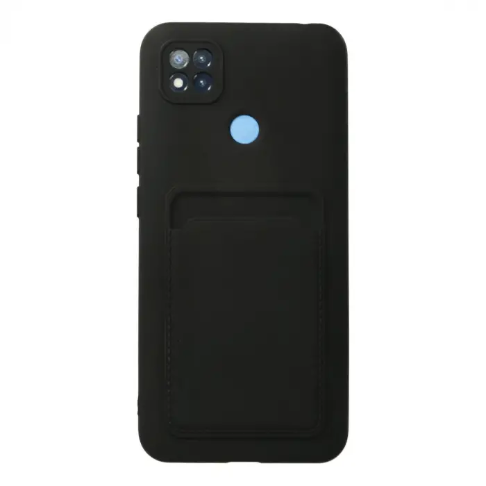 Xiaomi Redmi 9c Kılıf Kelvin Kartvizitli Silikon - Siyah