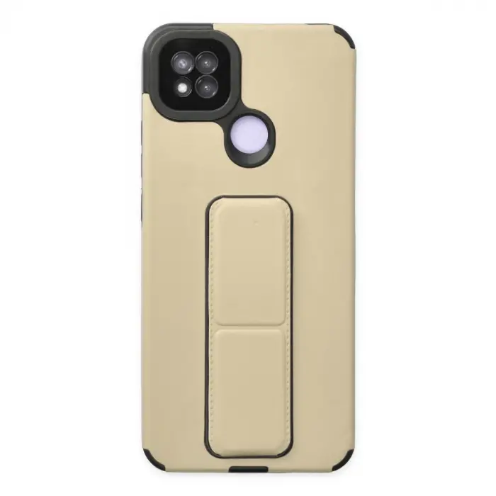 Xiaomi Redmi 9c Kılıf Mega Standlı Silikon - Gold