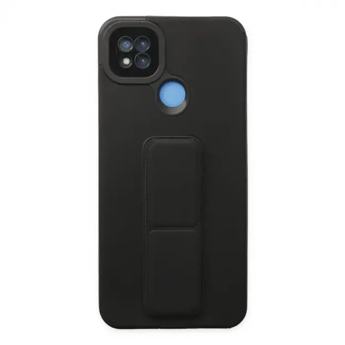 Xiaomi Redmi 9c Kılıf Mega Standlı Silikon - Siyah