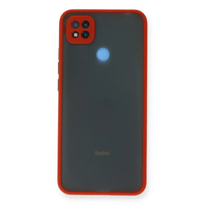 Xiaomi Redmi 9c Kılıf Montreal Silikon Kapak - Kırmızı