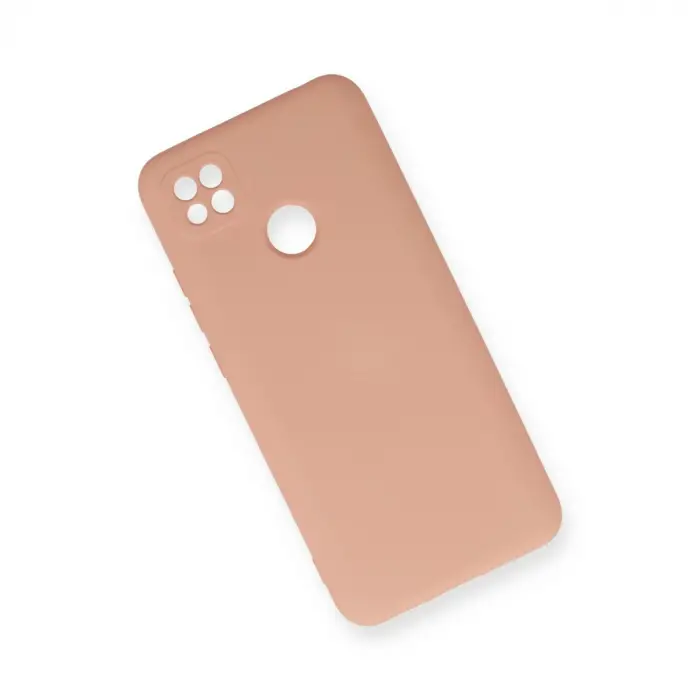 Xiaomi Redmi 9c Kılıf Nano İçi Kadife Silikon - Pudra