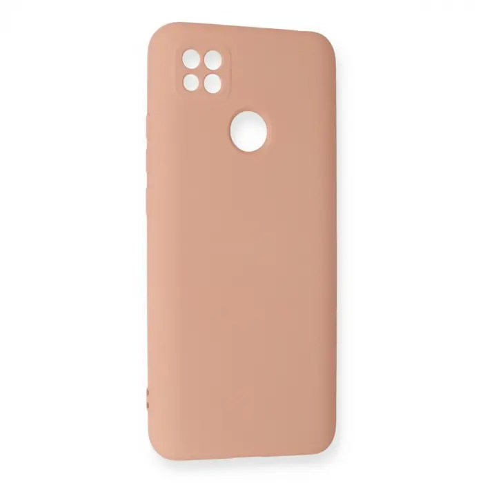 Xiaomi Redmi 9c Kılıf Nano İçi Kadife Silikon - Pudra