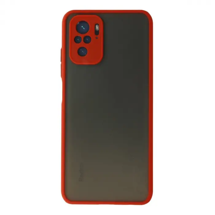 Xiaomi Redmi Note 10 Kılıf Montreal Silikon Kapak - Kırmızı