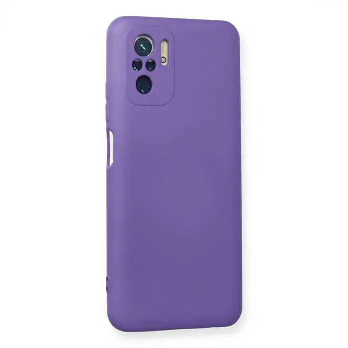 Xiaomi Redmi Note 10 Kılıf Nano İçi Kadife Silikon - Mor
