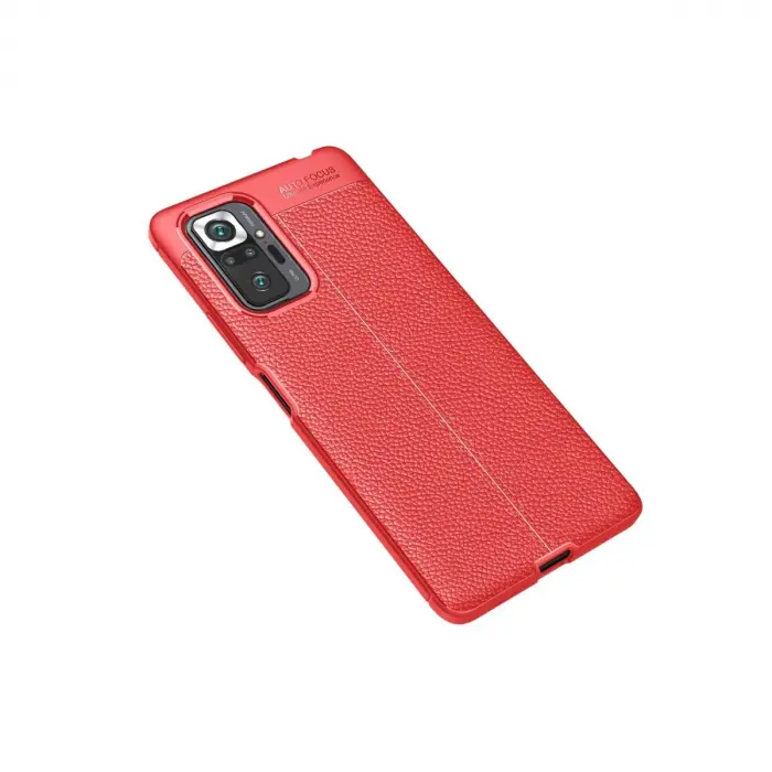 Xiaomi Redmi Note 10 Pro Kılıf Auto Focus Kapak - Kırmızı
