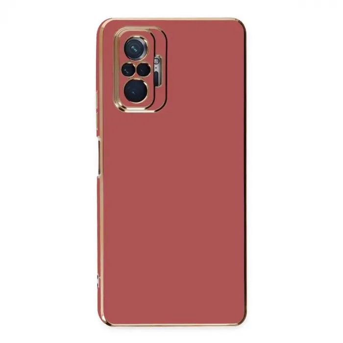 Xiaomi Redmi Note 10 Pro Kılıf Volet Silikon - Kırmızı