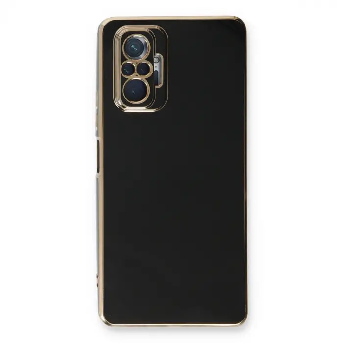 Xiaomi Redmi Note 10 Pro Kılıf Volet Silikon - Siyah