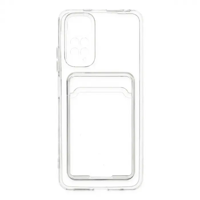 Xiaomi Redmi Note 11 Kılıf Kart Şeffaf Silikon - Şeffaf