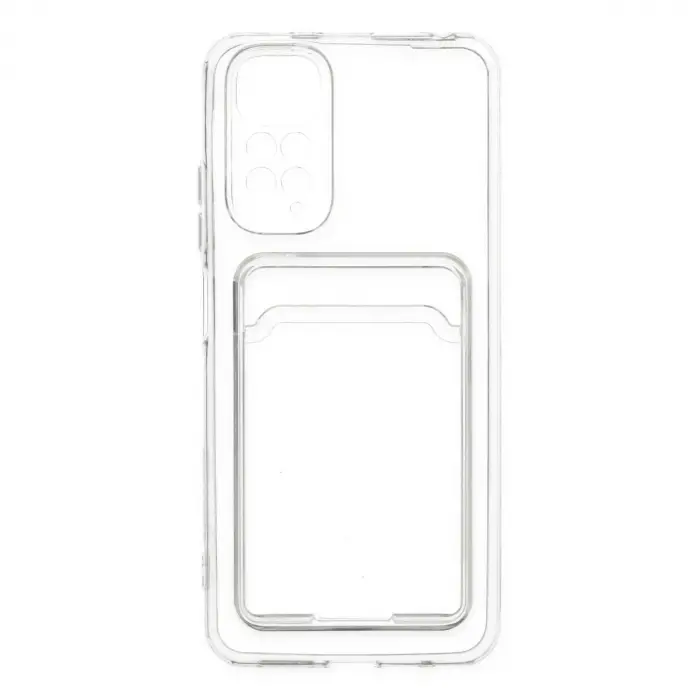 Xiaomi Redmi Note 11 Kılıf Kart Şeffaf Silikon - Şeffaf