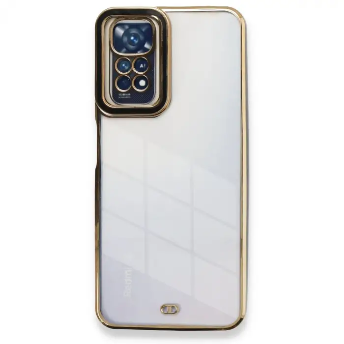 Xiaomi Redmi Note 11 Kılıf Liva Lens Silikon - Siyah