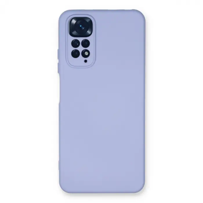 Xiaomi Redmi Note 11 Kılıf Nano İçi Kadife Silikon - Lila
