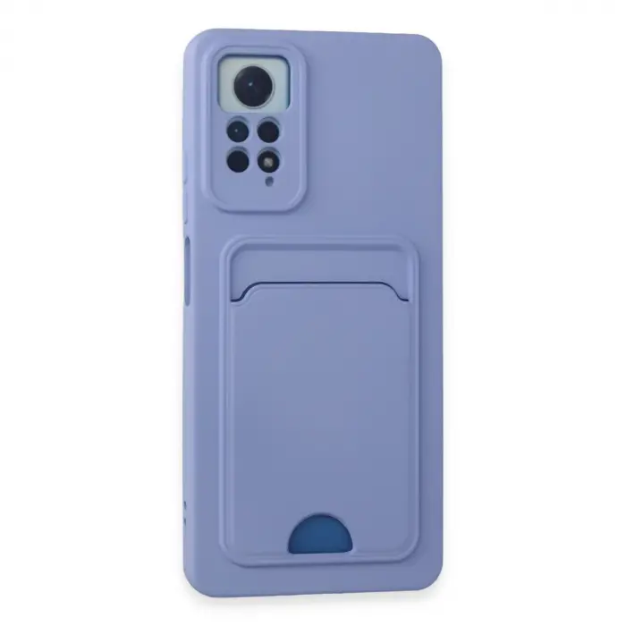 Xiaomi Redmi Note 11 Pro Kılıf Kelvin Kartvizitli Silikon - Lila