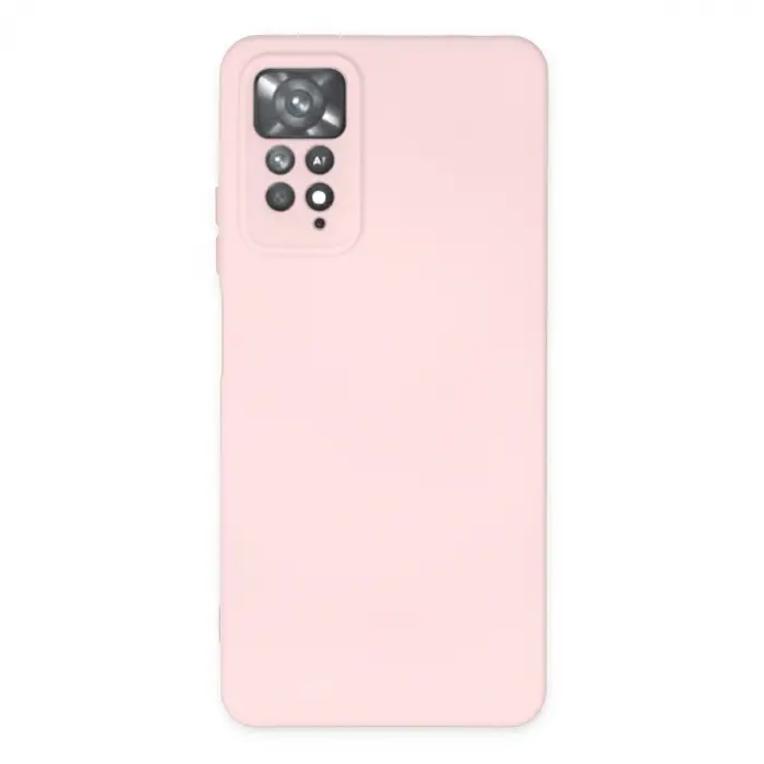 Xiaomi Redmi Note 11 Pro Kılıf Nano İçi Kadife Silikon - Pudra
