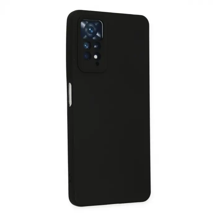 Xiaomi Redmi Note 11 Pro Kılıf Nano İçi Kadife Silikon - Siyah