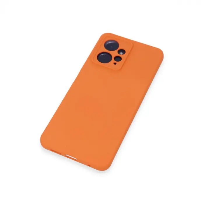 Xiaomi Redmi Note 12 4g Kılıf Nano İçi Kadife Silikon - Turuncu