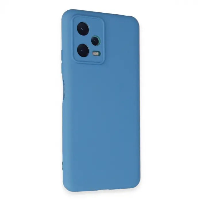 Xiaomi Redmi Note 12 5g Kılıf Nano İçi Kadife Silikon - Mavi
