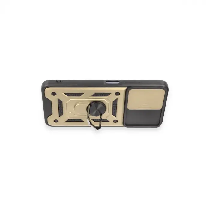 Xiaomi Redmi Note 12 5g Kılıf Pars Lens Yüzüklü Silikon - Gold