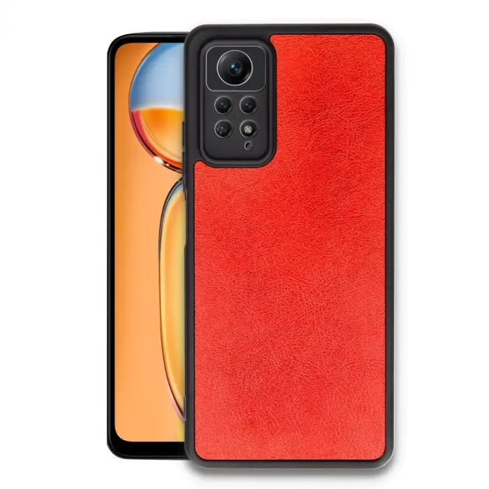 Xiaomi Redmi Note 12 Pro 4g Kılıf Aras Deri Kapak - Kırmızı