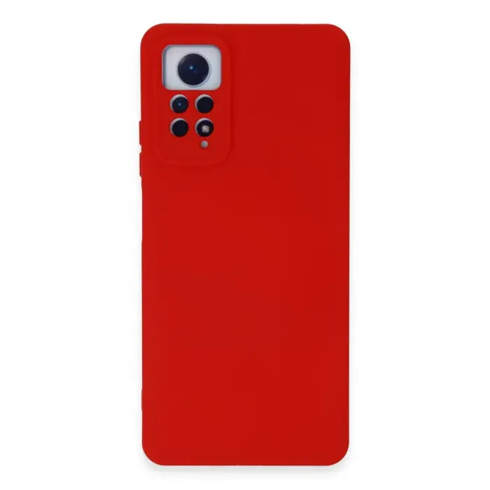 Xiaomi Redmi Note 12 Pro 4g Kılıf Nano İçi Kadife Silikon - Kırmızı