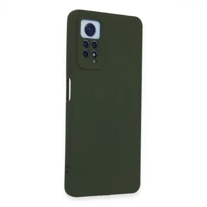 Xiaomi Redmi Note 12 Pro 4g Kılıf Nano İçi Kadife Silikon - Koyu Yeşil