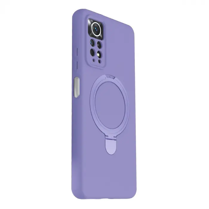 Xiaomi Redmi Note 12 Pro 4g Regal Magsafe Standlı Kapak - Lila