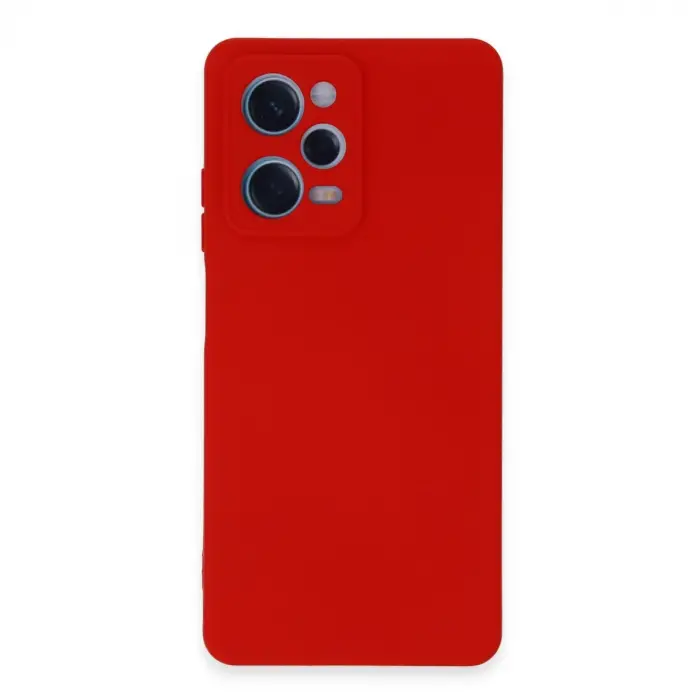 Xiaomi Redmi Note 12 Pro 5g Kılıf Nano İçi Kadife Silikon - Kırmızı