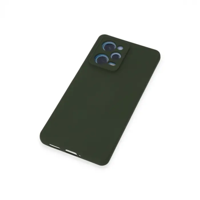 Xiaomi Redmi Note 12 Pro 5g Kılıf Nano İçi Kadife Silikon - Koyu Yeşil