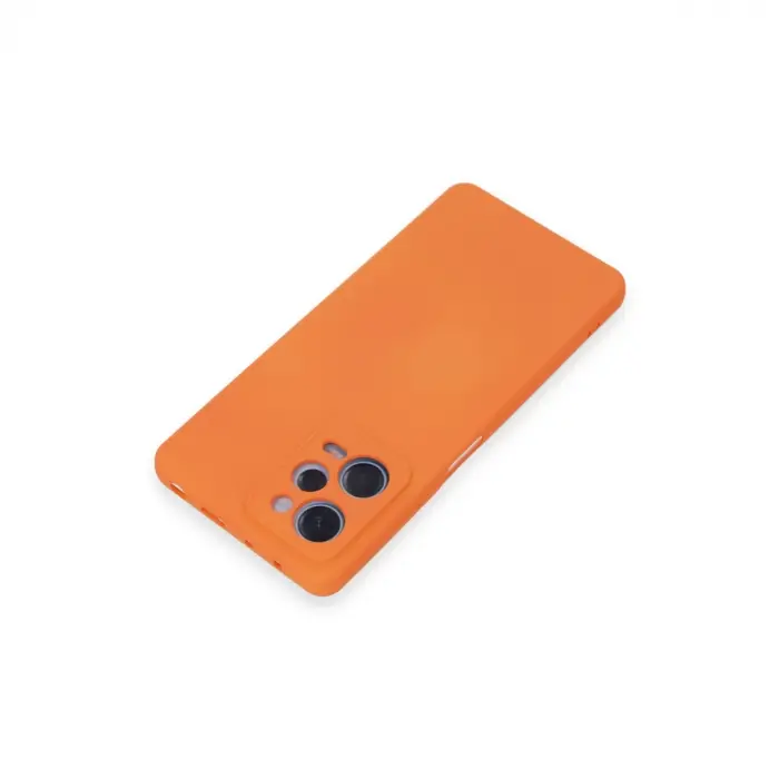 Xiaomi Redmi Note 12 Pro 5g Kılıf Nano İçi Kadife Silikon - Turuncu