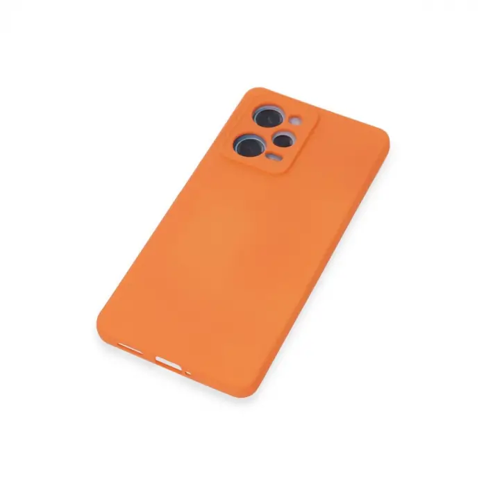 Xiaomi Redmi Note 12 Pro 5g Kılıf Nano İçi Kadife Silikon - Turuncu