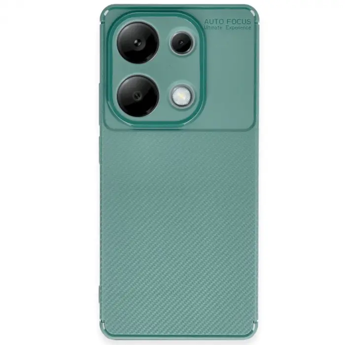Xiaomi Redmi Note 13 Pro 4g Kılıf Auto Focus Karbon Kapak - Koyu Yeşil