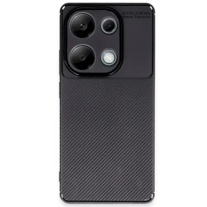 Xiaomi Redmi Note 13 Pro 4g Kılıf Auto Focus Karbon Kapak - Siyah