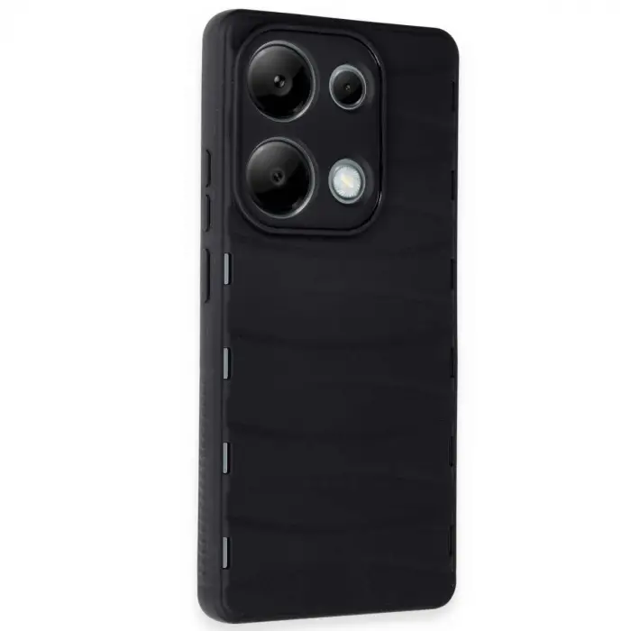 Xiaomi Redmi Note 13 Pro 4g Kılıf Bibercas Silikon Kapak - Siyah
