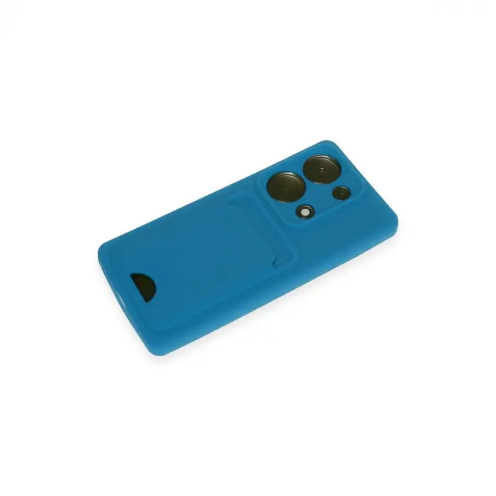 Xiaomi Redmi Note 13 Pro 4g Kılıf Kelvin Kartvizitli Silikon - Mavi