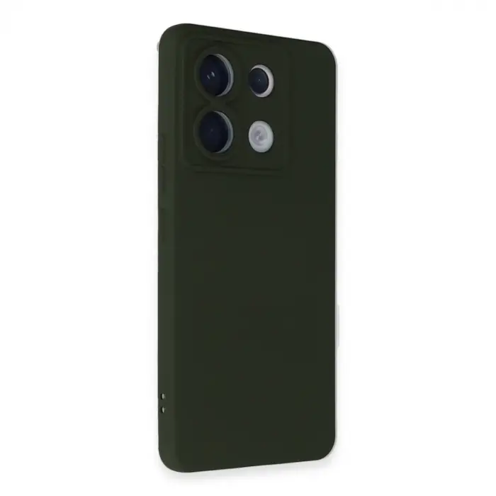 Xiaomi Redmi Note 13 Pro 5g Kılıf Nano İçi Kadife Silikon - Koyu Yeşil